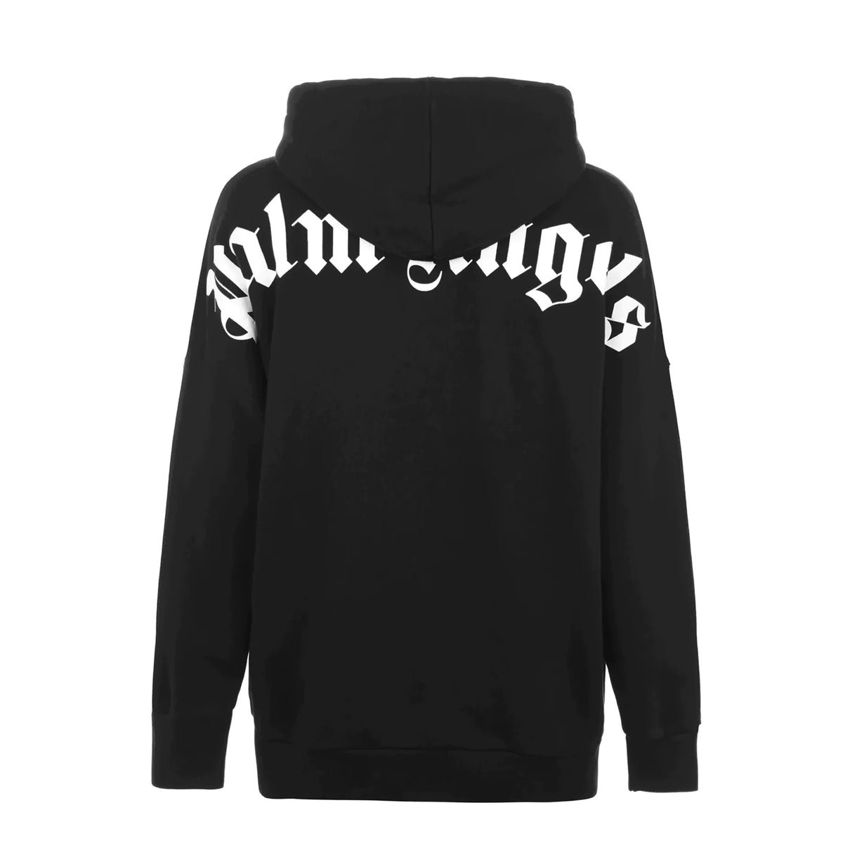 Palm angels 2025 logo over hoodie