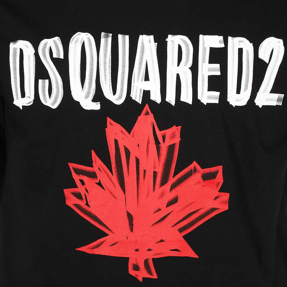 Dsquared2 Maple Leaf T-Shirt Black