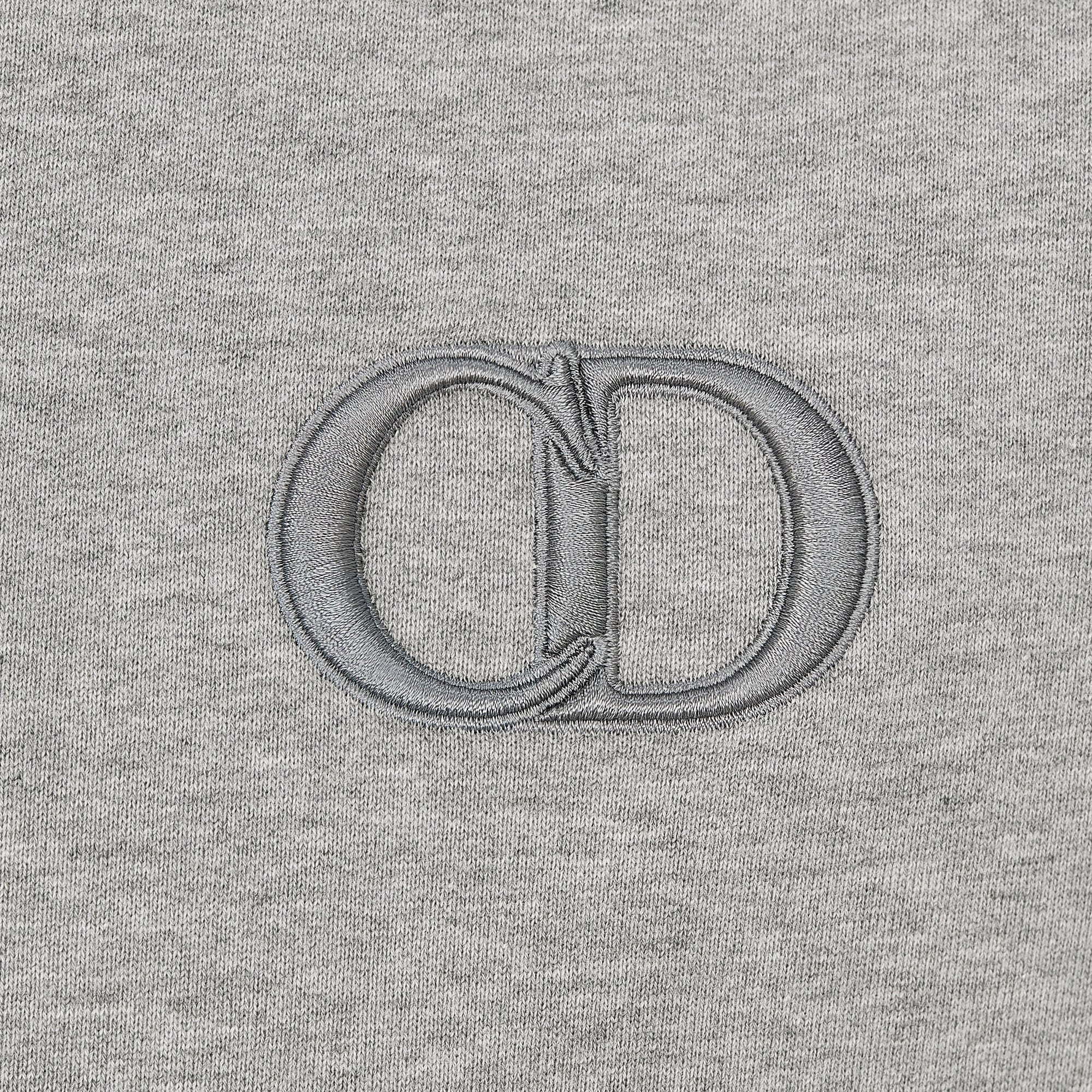 Dior CD Icon Grey Cotton Hoodie