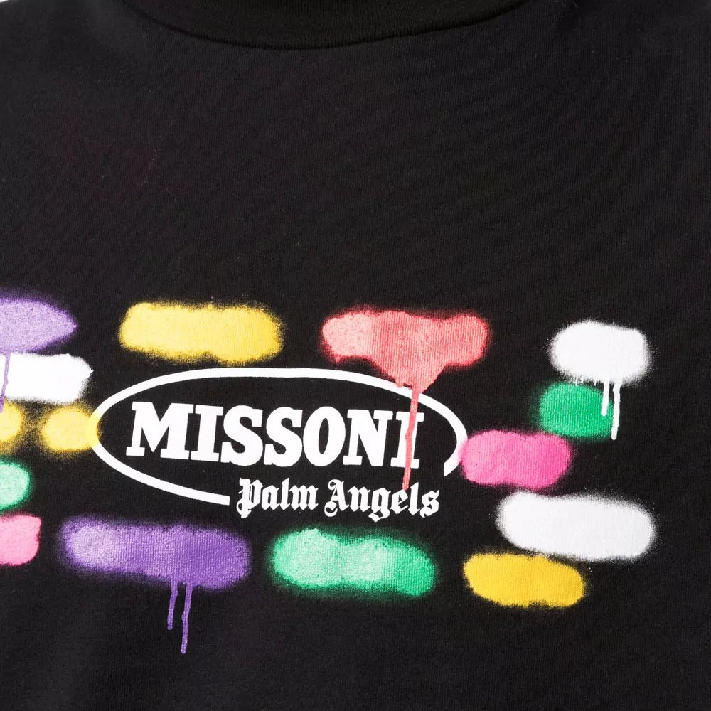 Palm Angels x Missoni Sport Logo Black T-Shirt