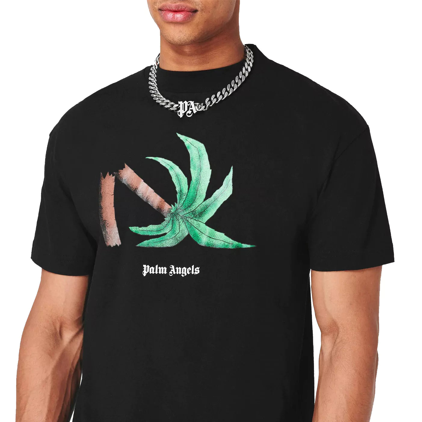 Palm Angels Broken Palm Tree Black T-Shirt