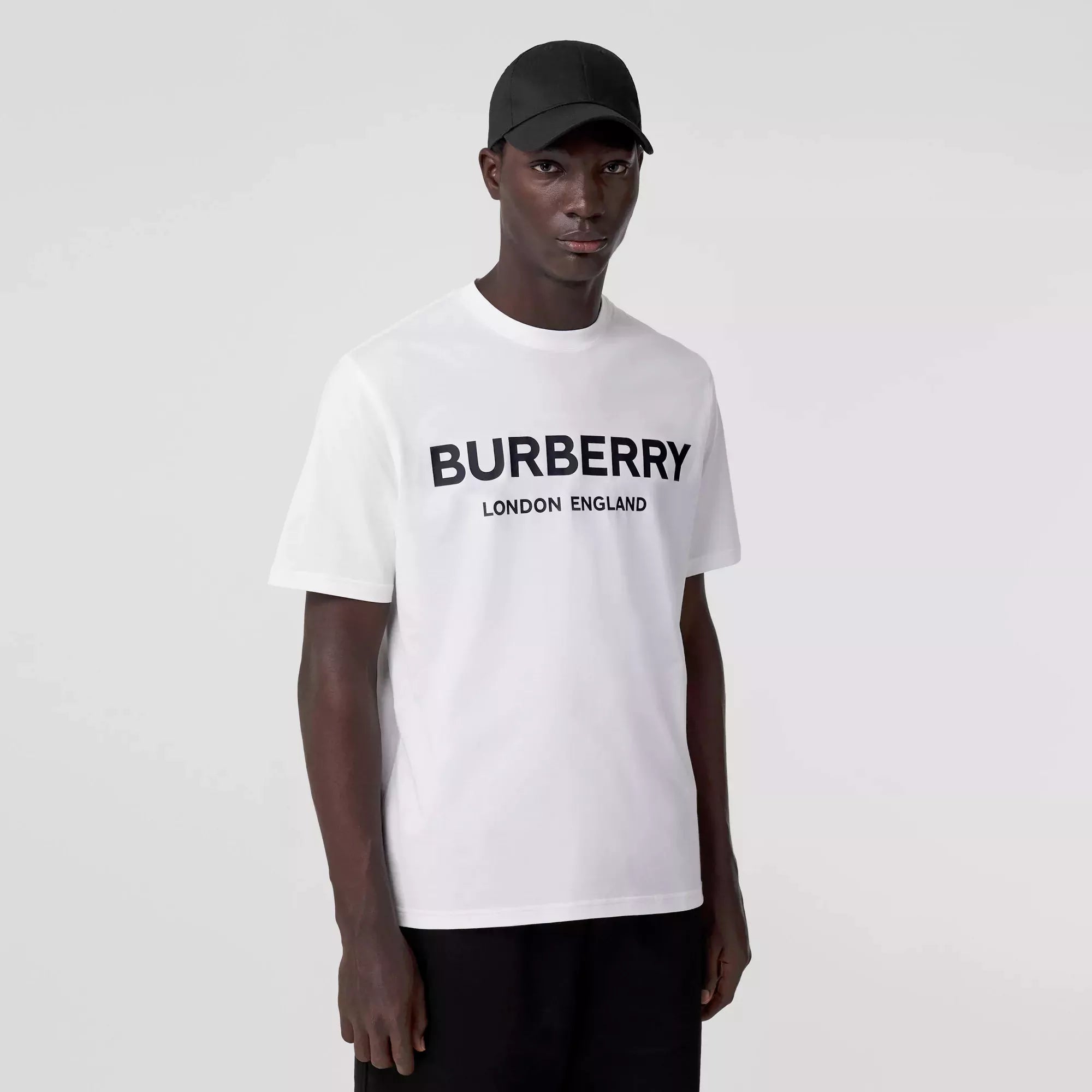 Burberry Logo Print Cotton White T-Shirt