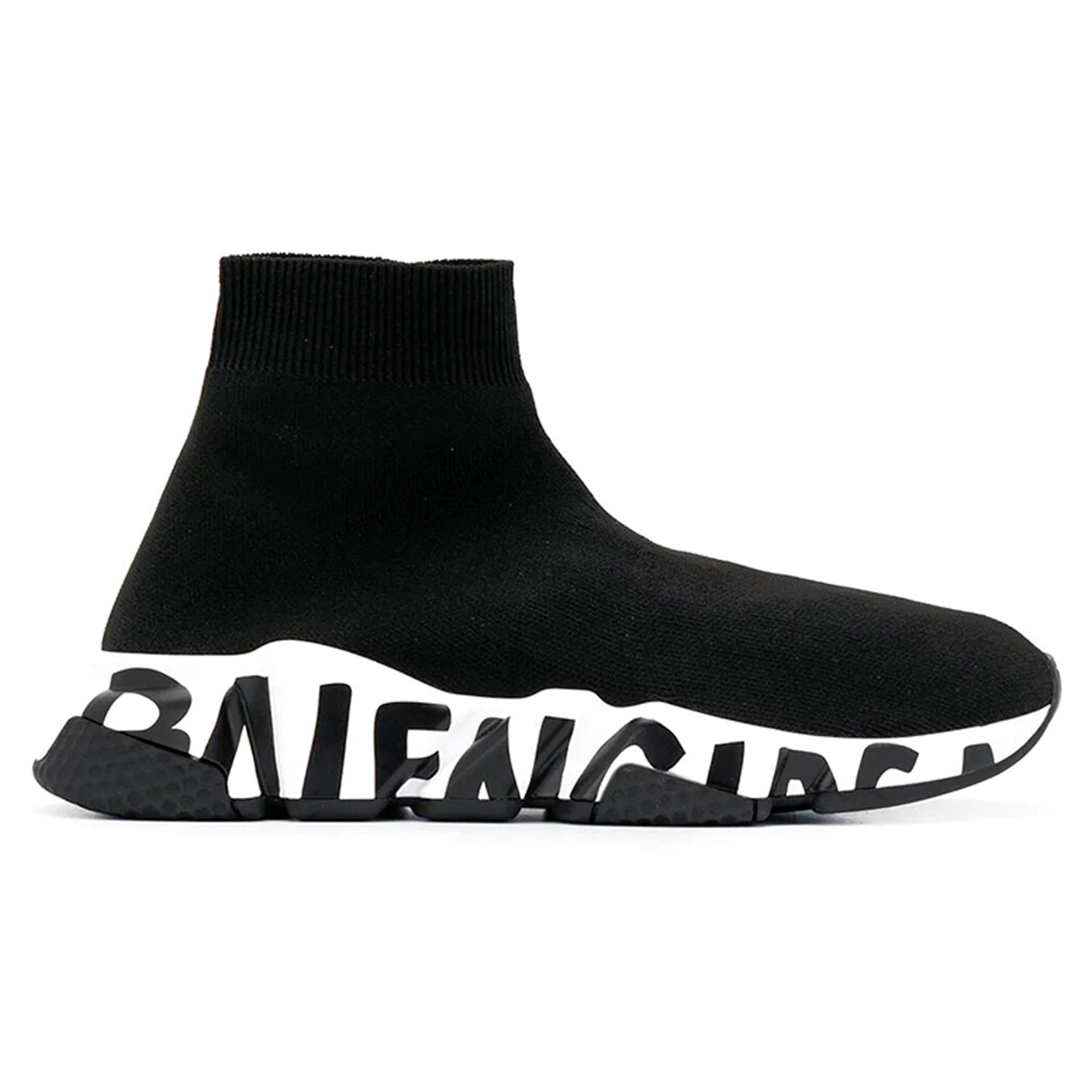 Balenciaga Speed Sock Runner Graffiti Black/White