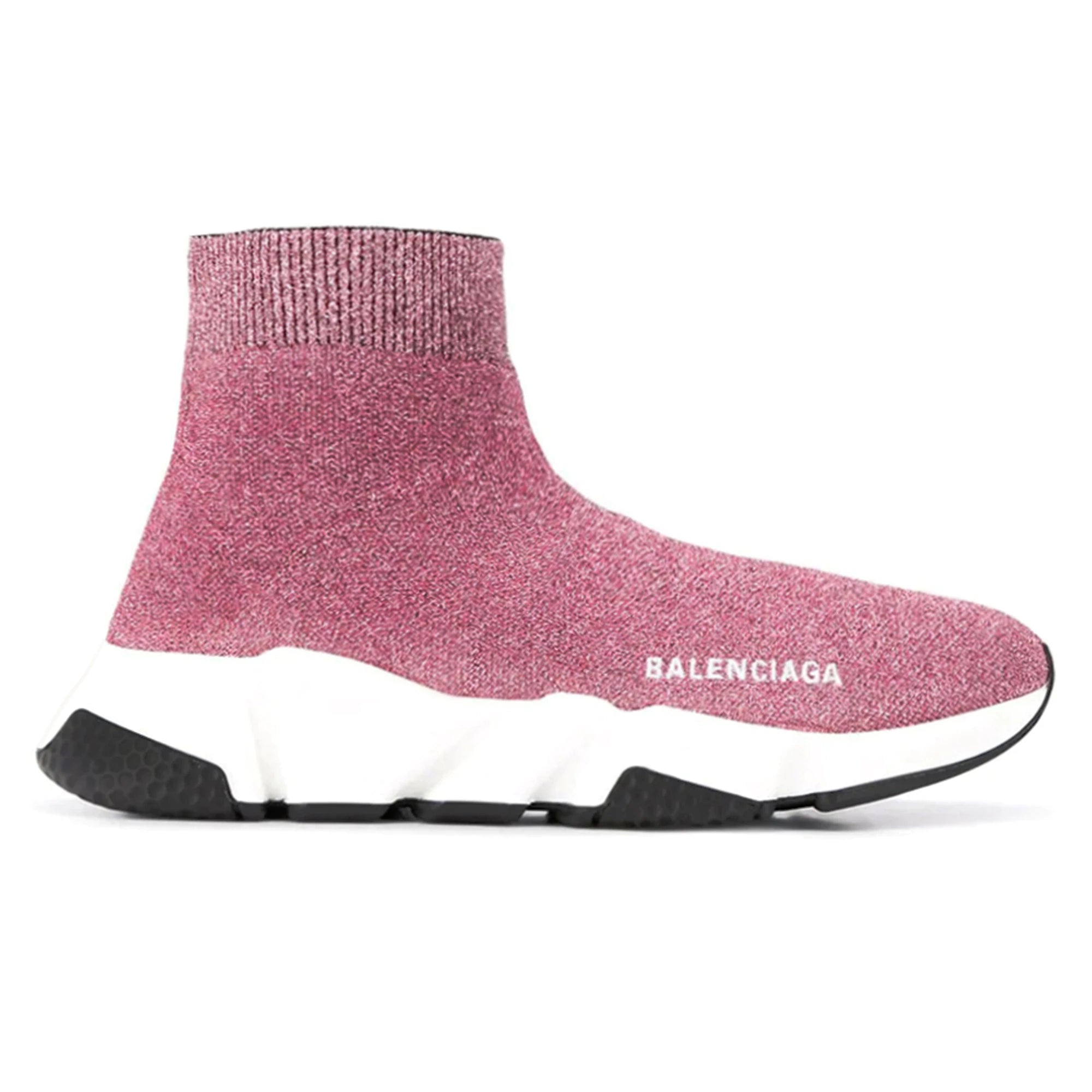 Balenciaga Speed Sock Pink Glitter