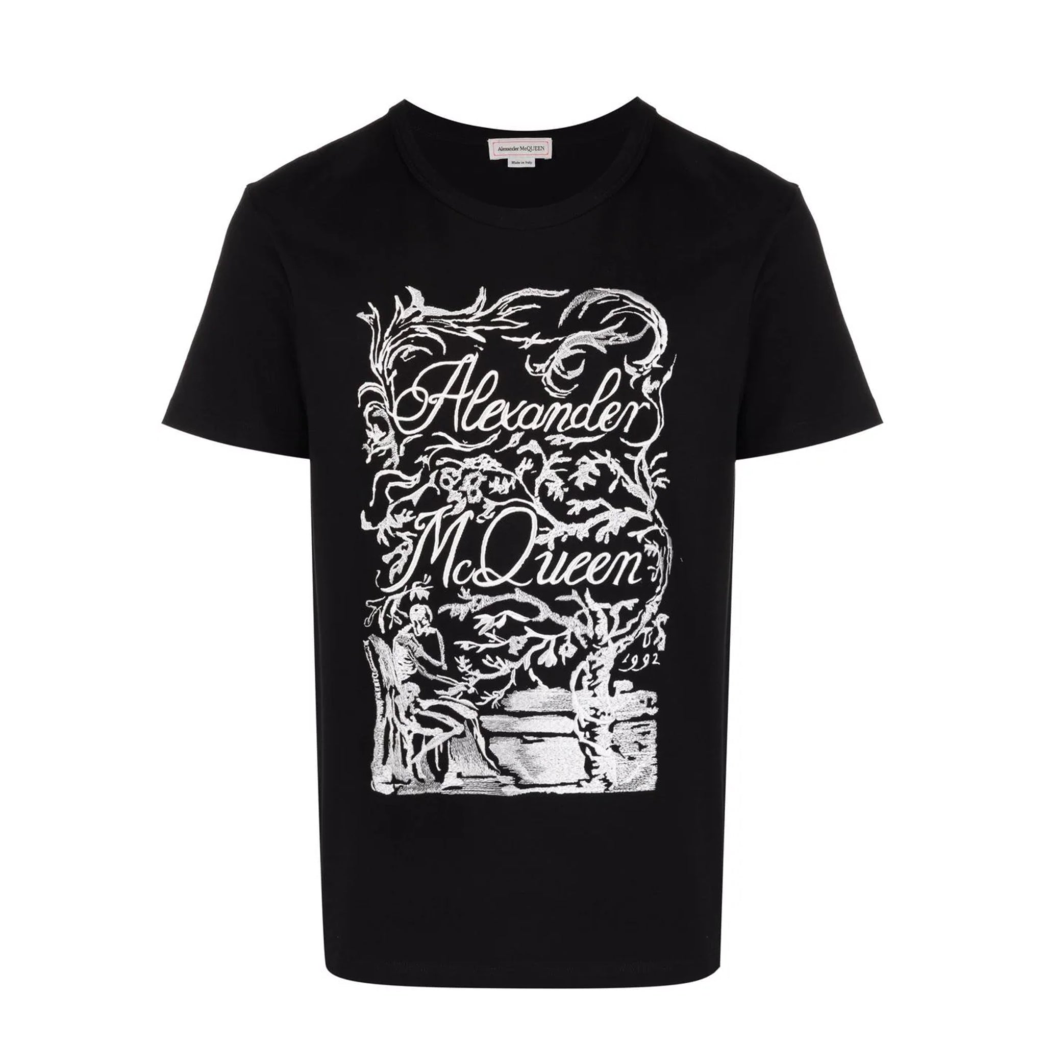 Alexander McQueen Logo Print Black T-Shirt