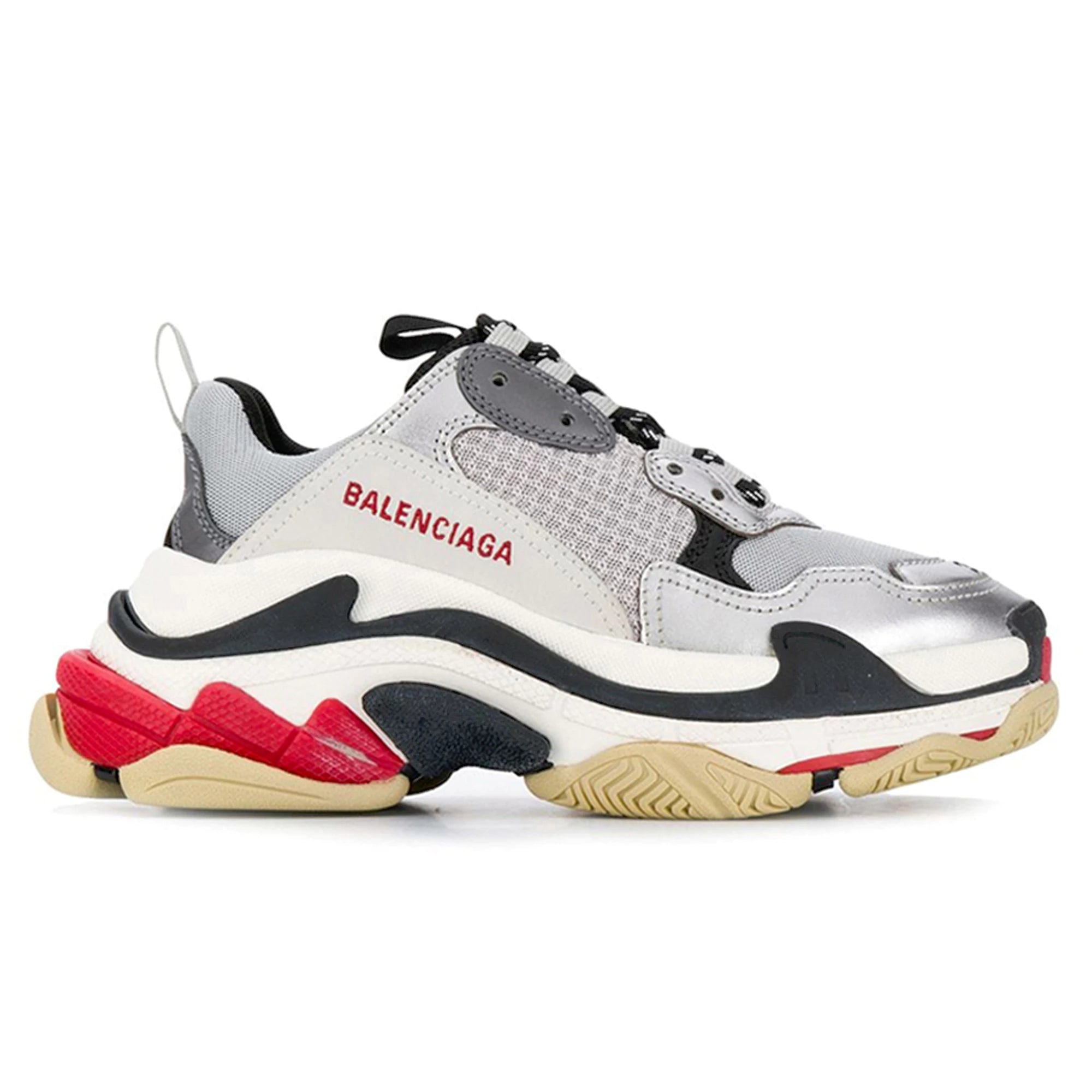 Balenciaga Triple S Sneaker Silver/Red/Black