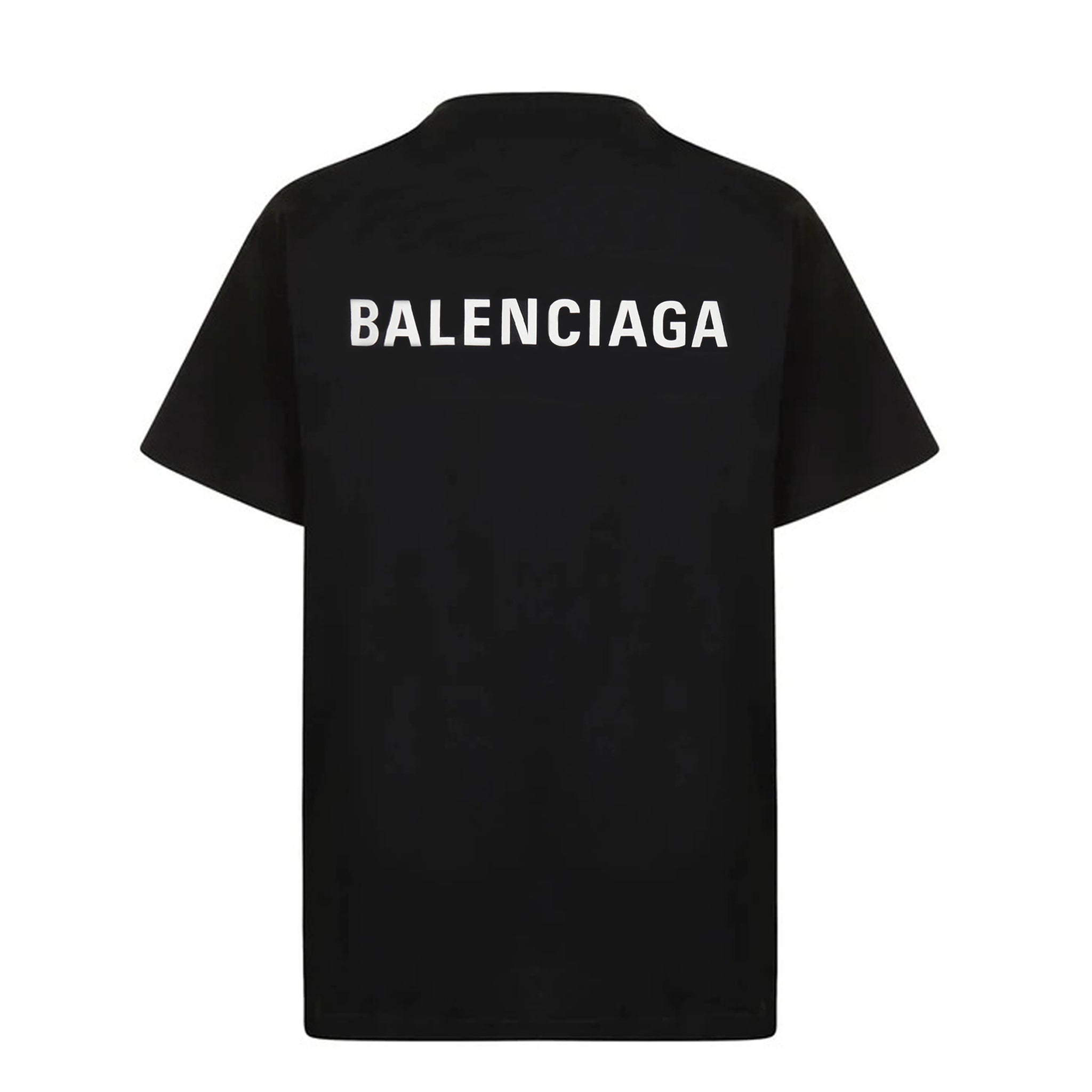 Balenciaga Logo Printed Black T-Shirt