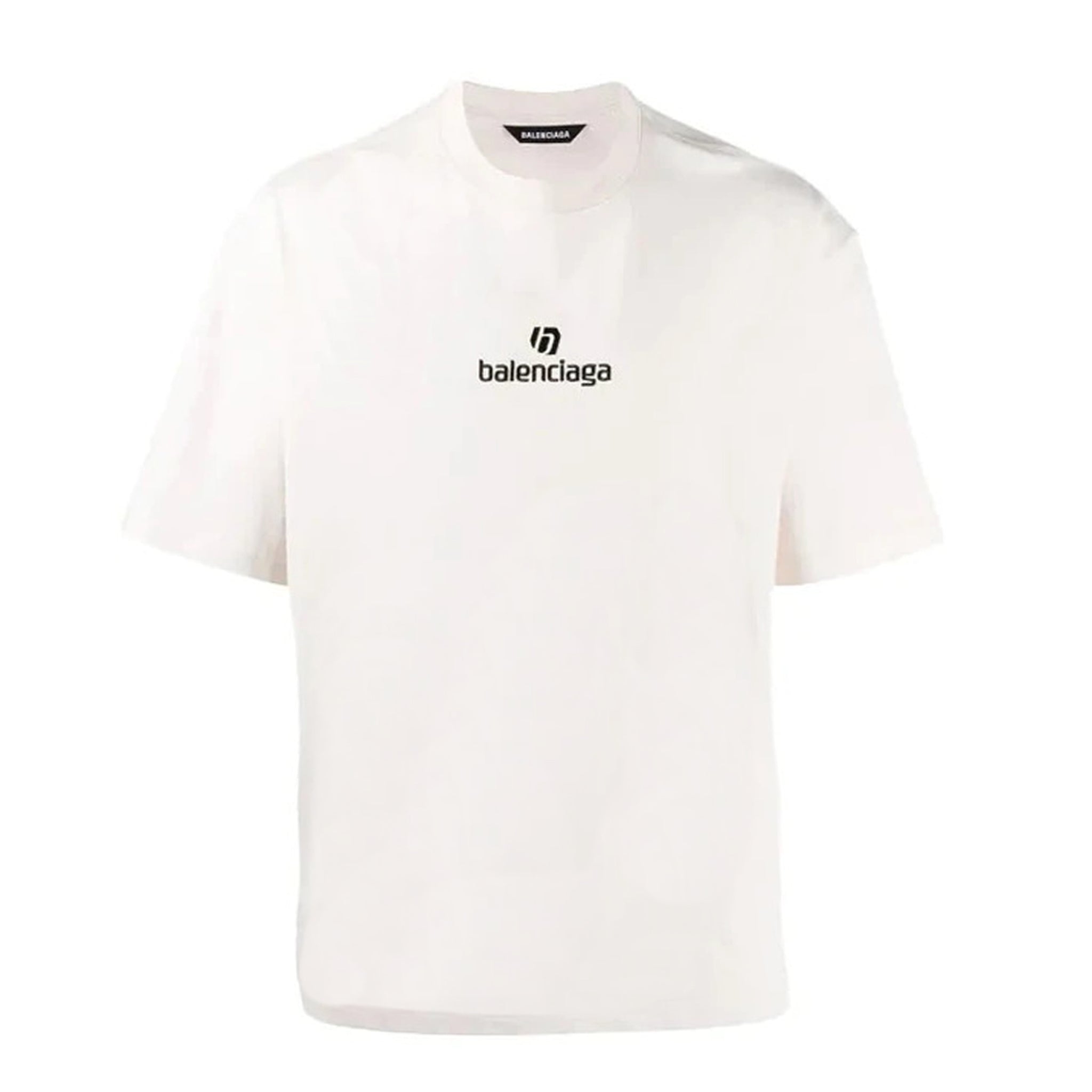 Balenciaga Sponsor Logo White T-Shirt