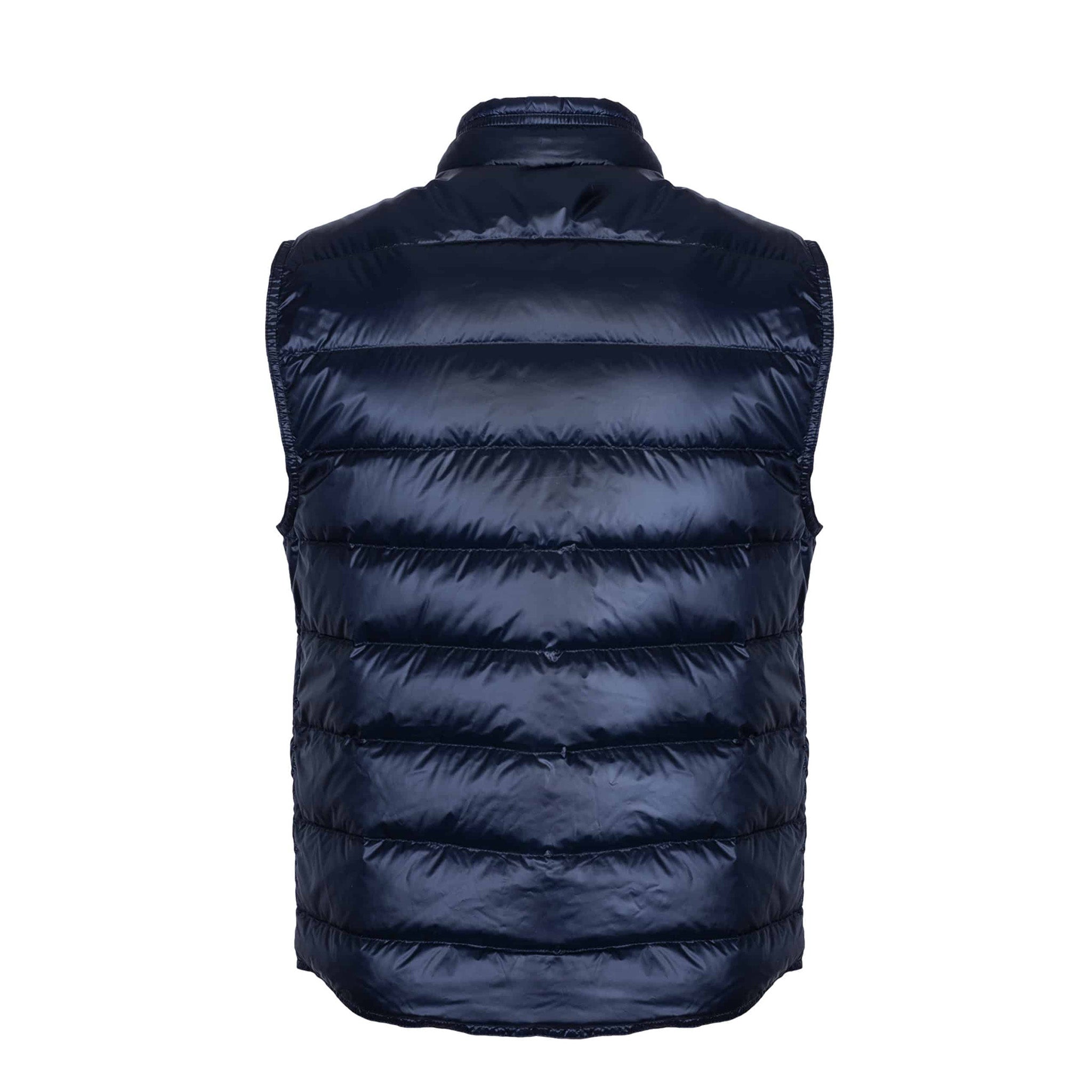 Moncler GUI Slim-Fit Quilted Down Navy Gilet