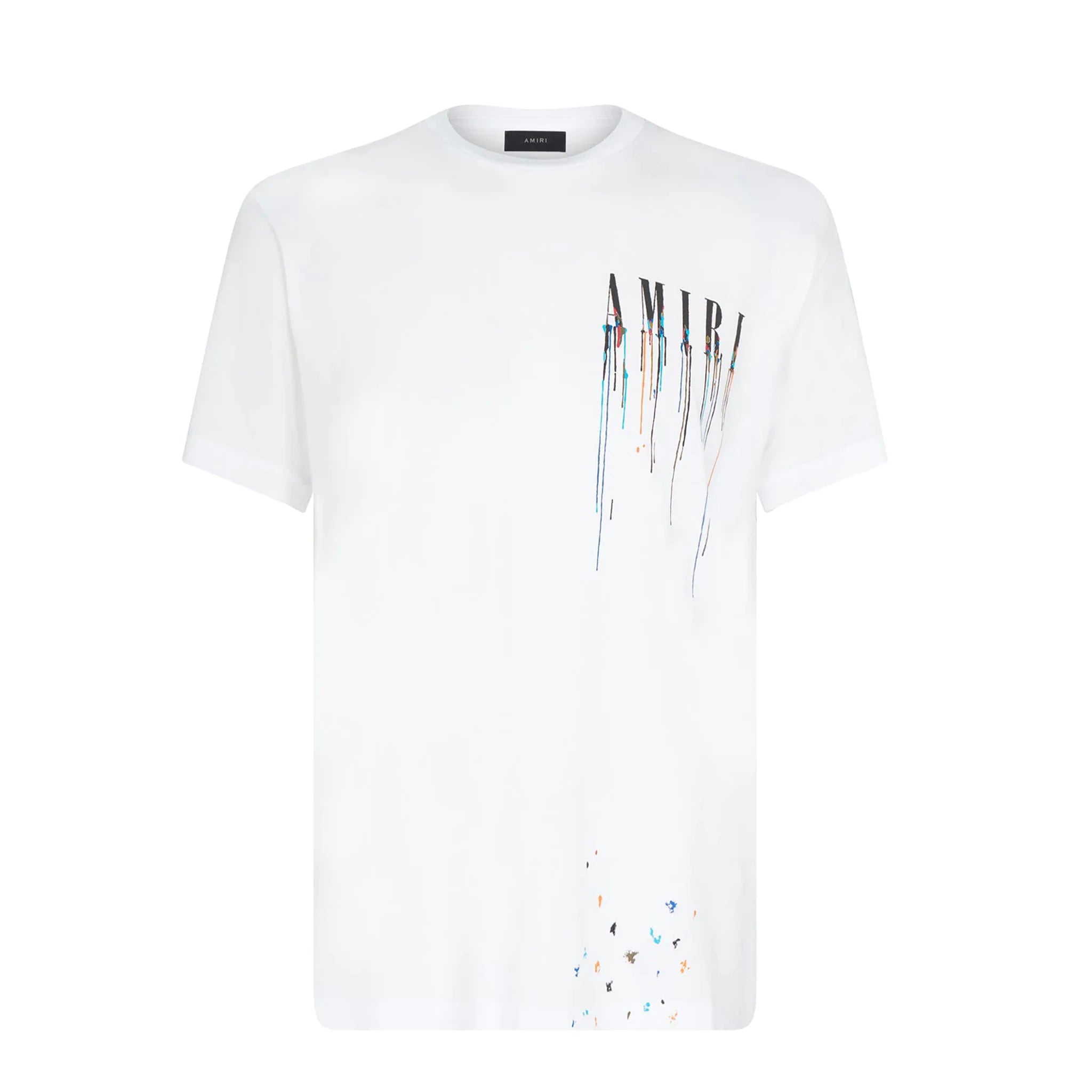 Amiri Paint Drip Splatter White T-Shirt