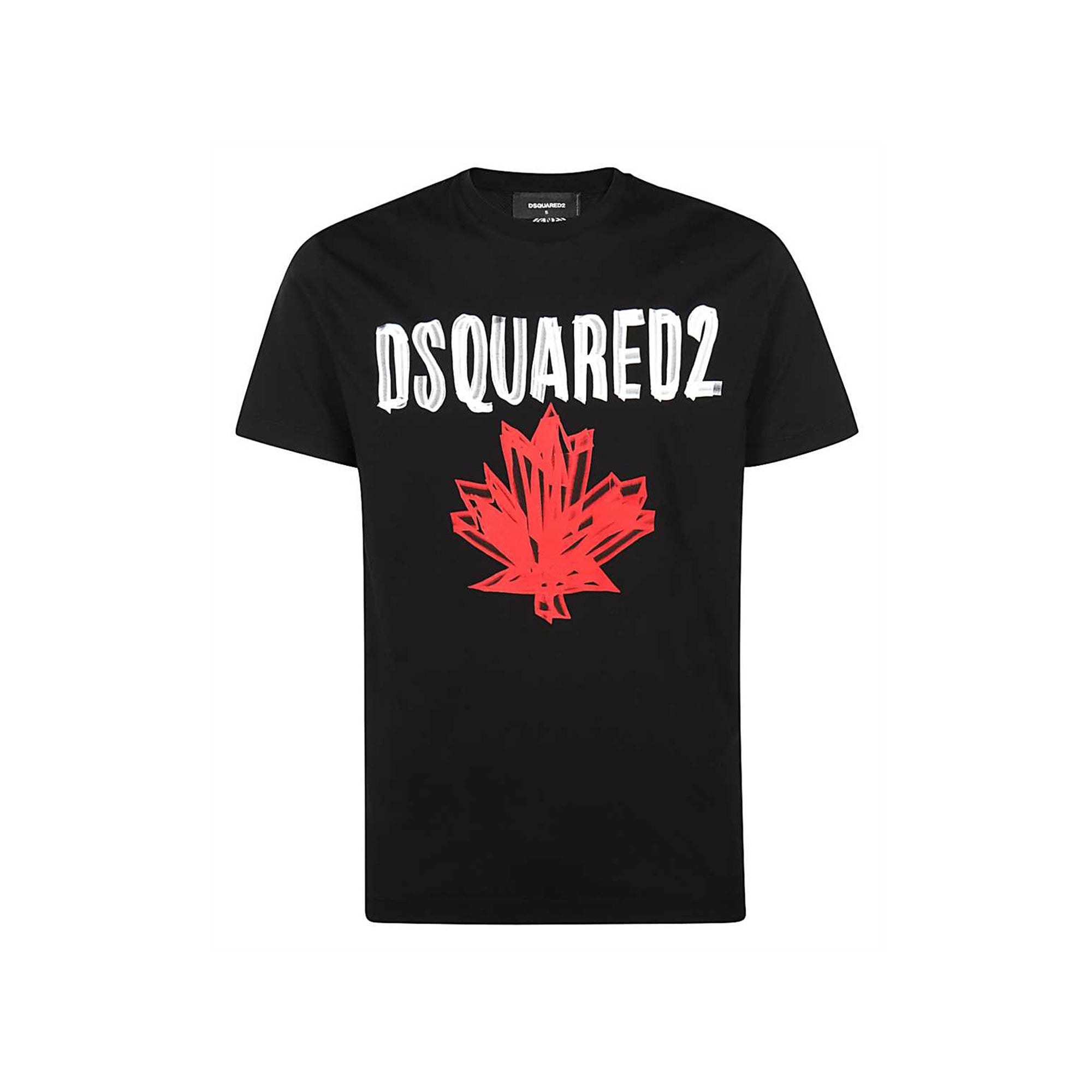 Dsquared2 Maple Leaf T-Shirt Black