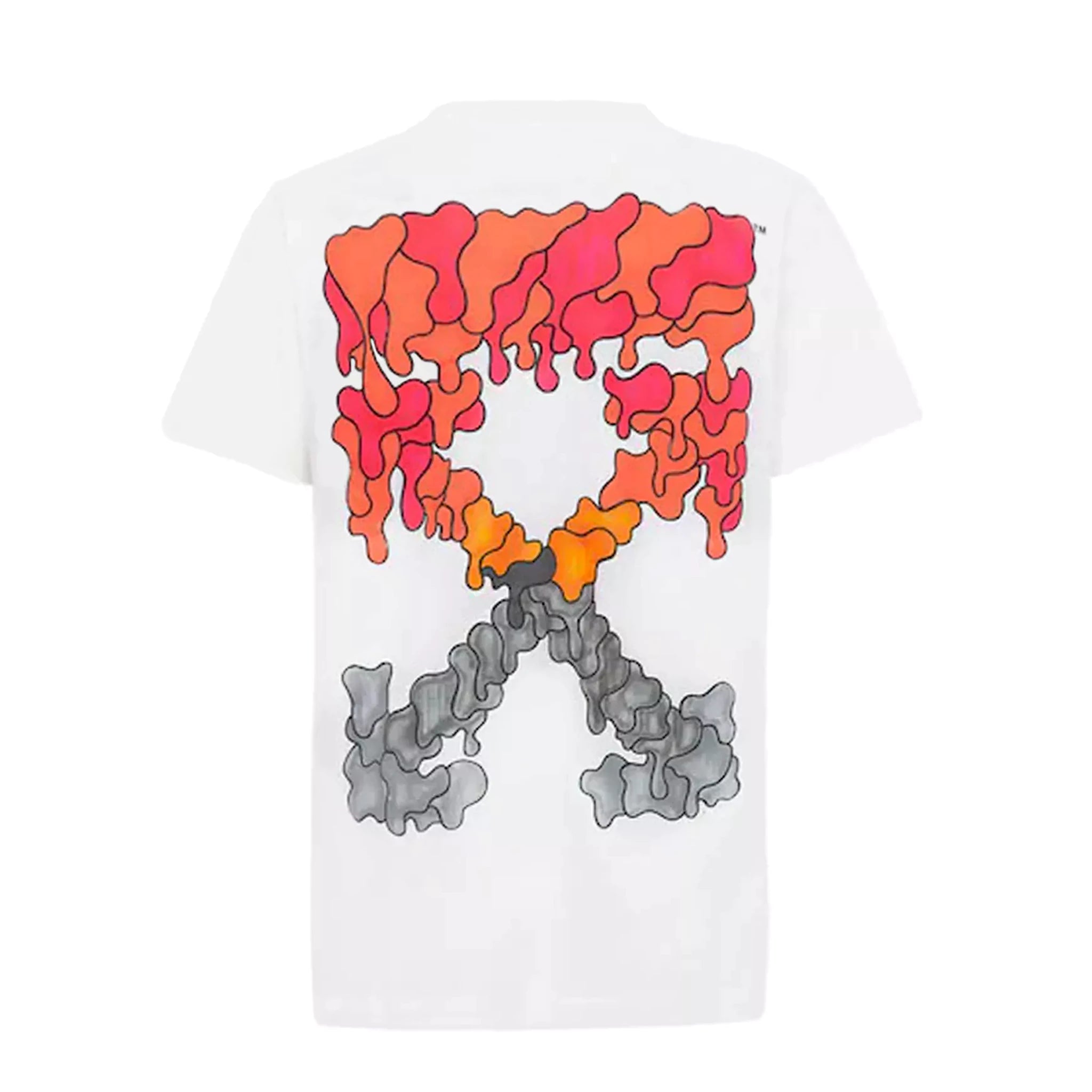 Off White Graffiti Marker Print White Red T-Shirt