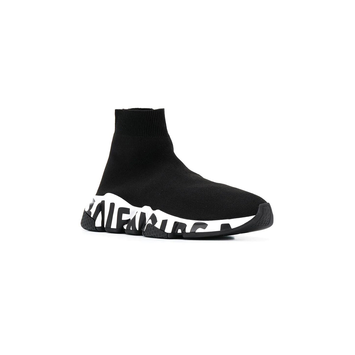 Balenciaga Speed Sock Runner Graffiti Black/White