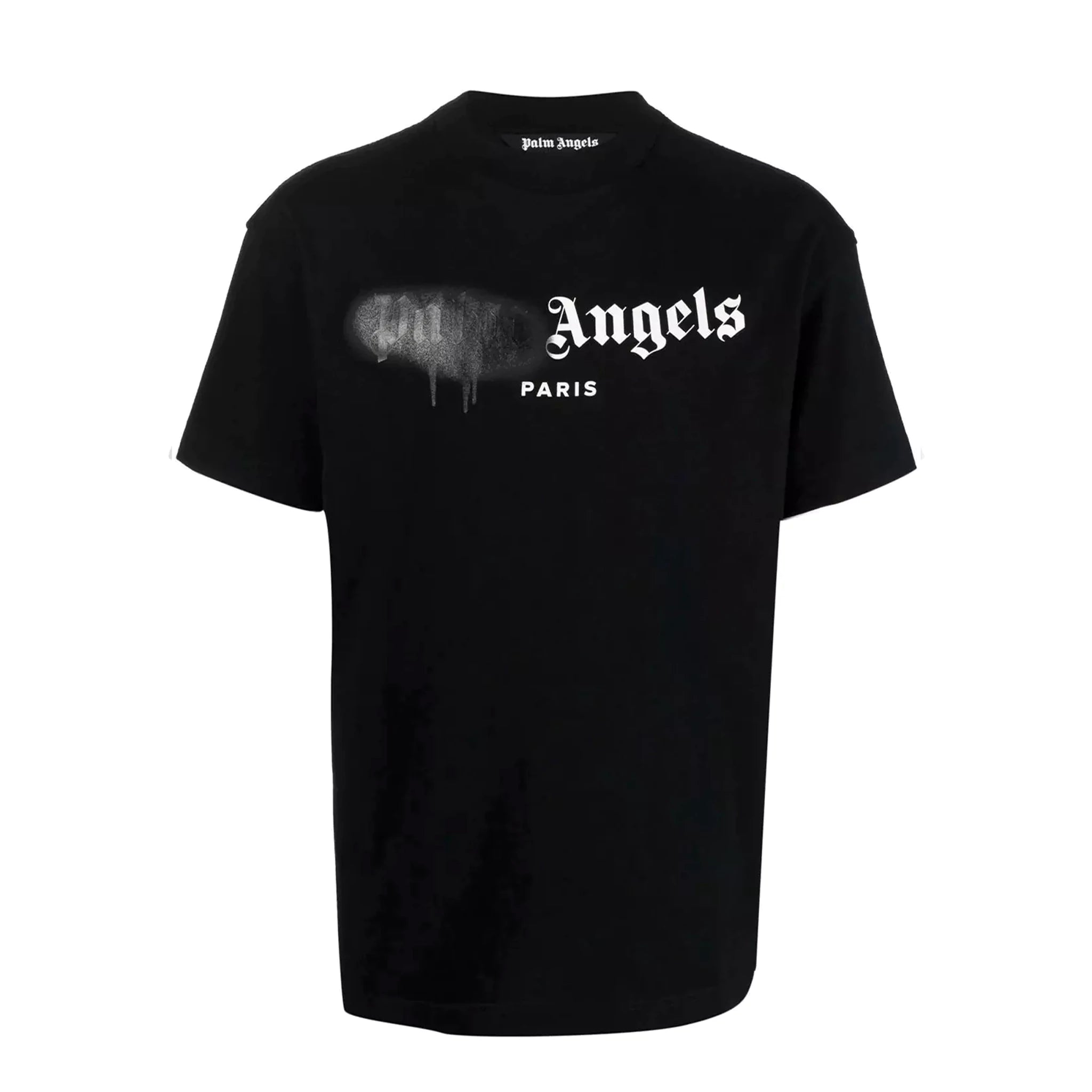 Palm Angels Paris Spray Paint Black T-Shirt