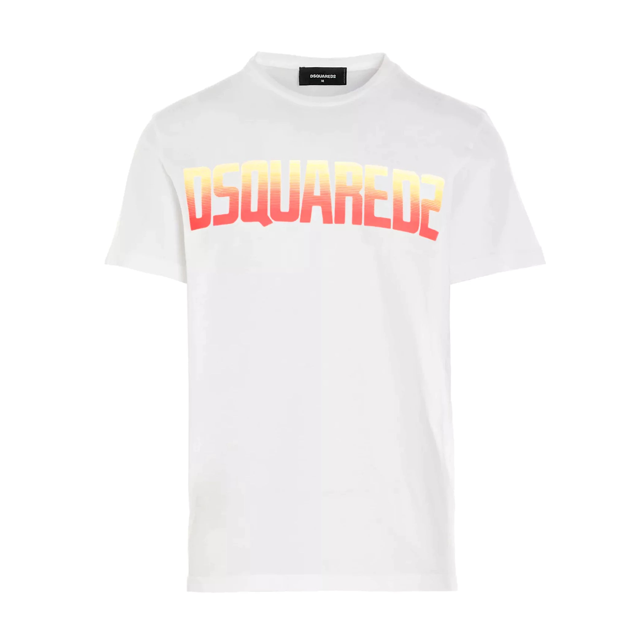 Dsquared2 Faded Gradient Logo White T-Shirt