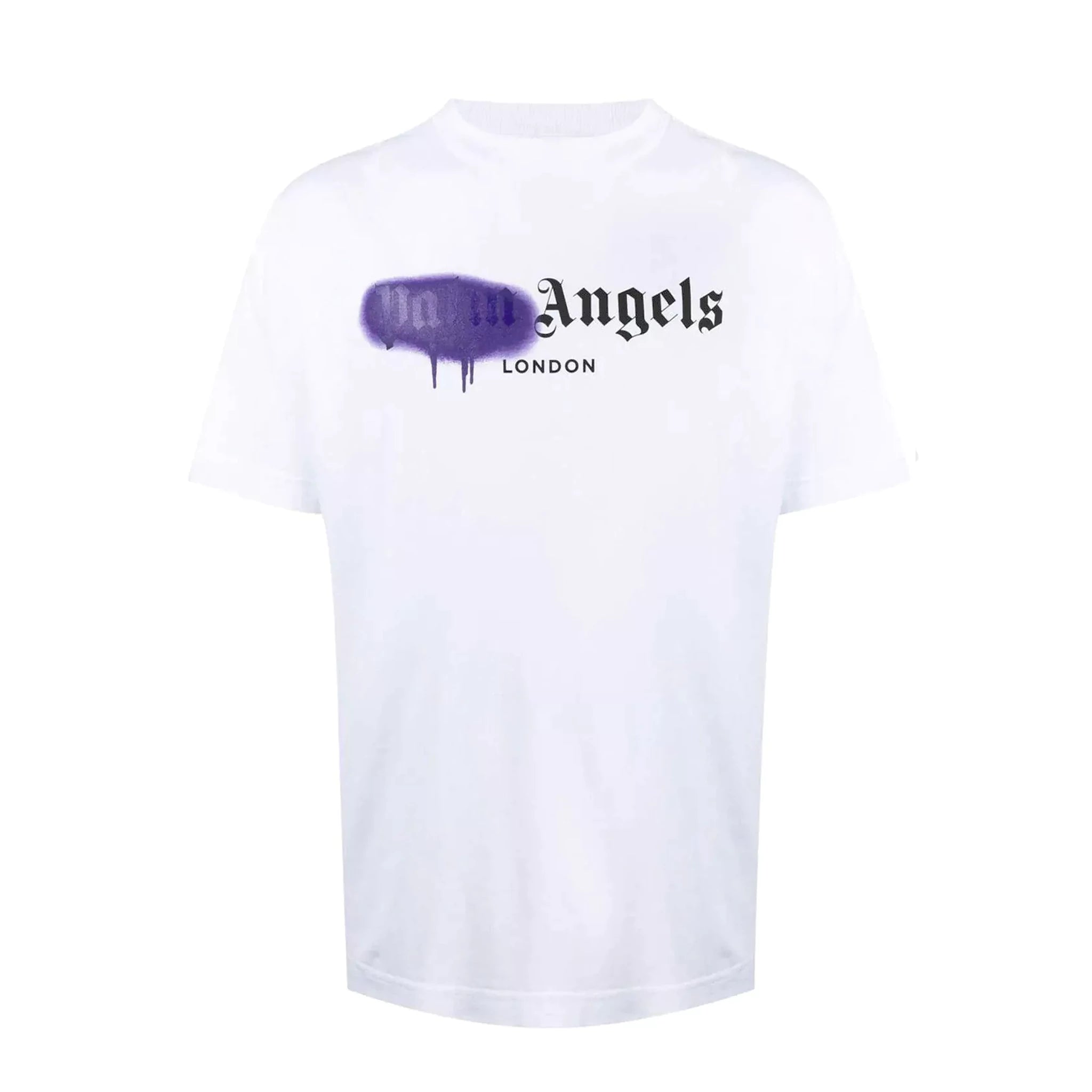 Palm Angels London Spray Paint White T-Shirt