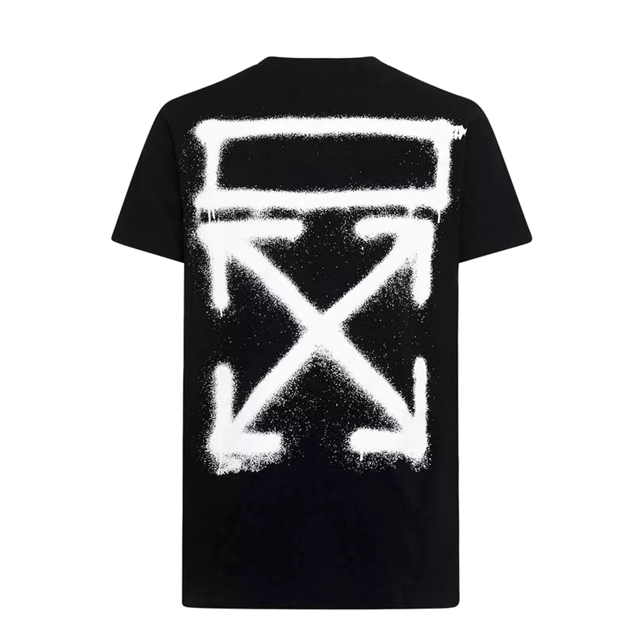 Off White Spray Paint Graffiti Black T-Shirt – Prestige Vault
