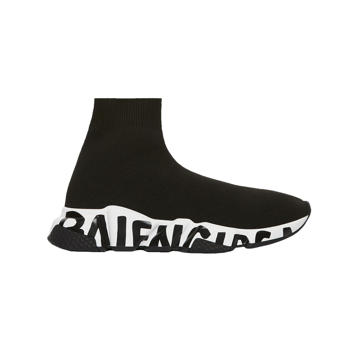 Balenciaga Speed Sock Runner Graffiti Black/White