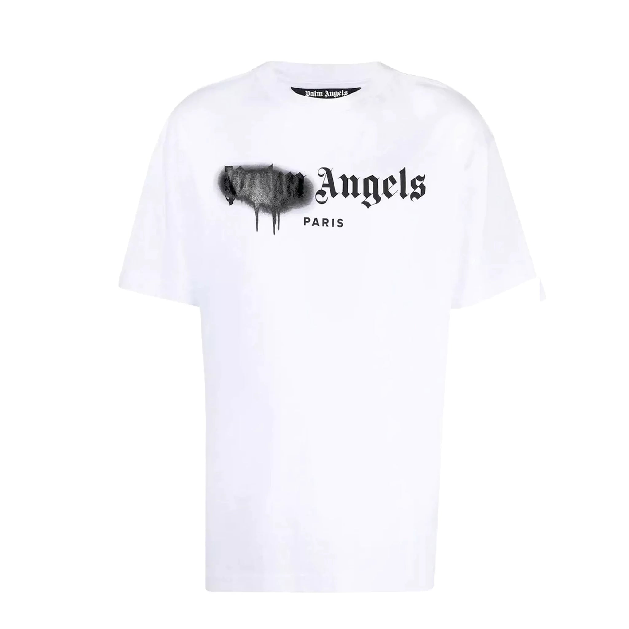 Palm Angels Paris Spray Paint White T-Shirt