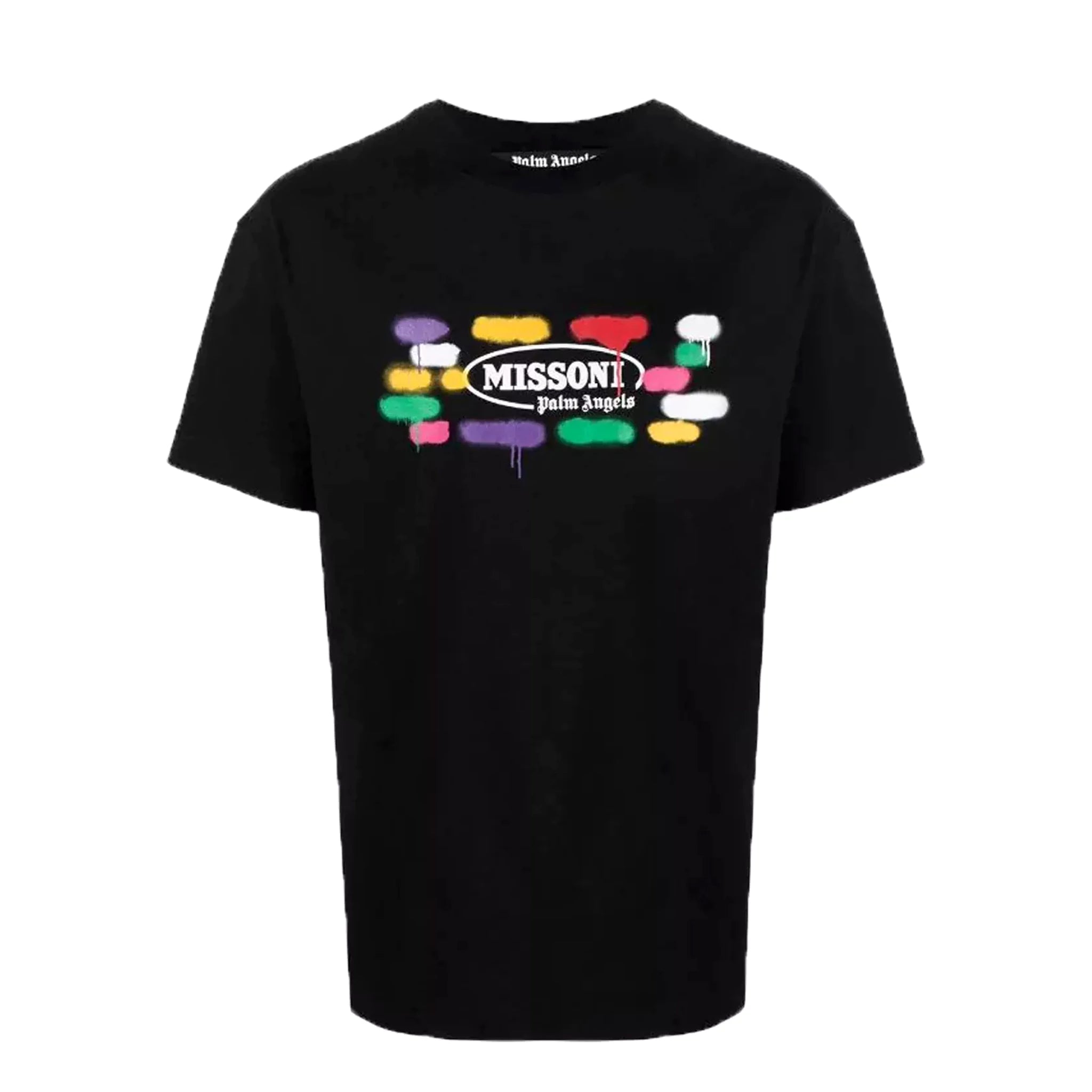 Palm Angels x Missoni Sport Logo Black T-Shirt