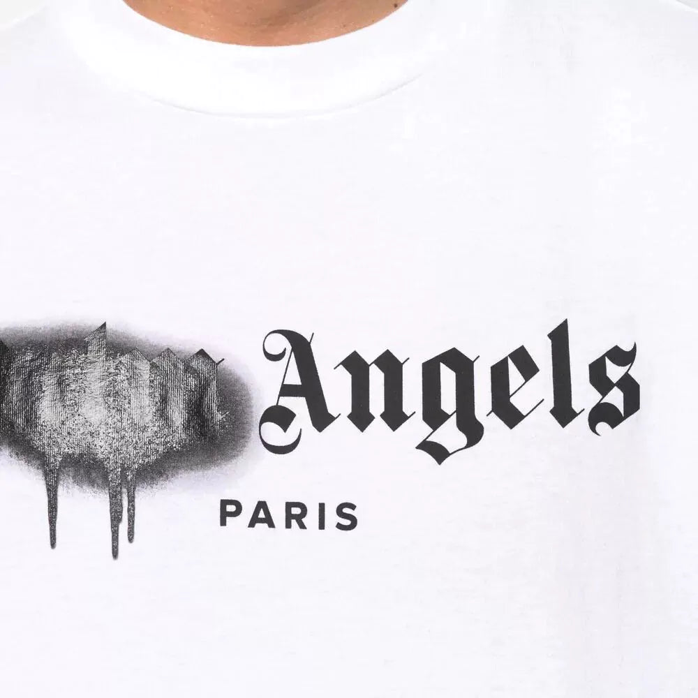 Palm Angels Paris Spray Paint White T-Shirt