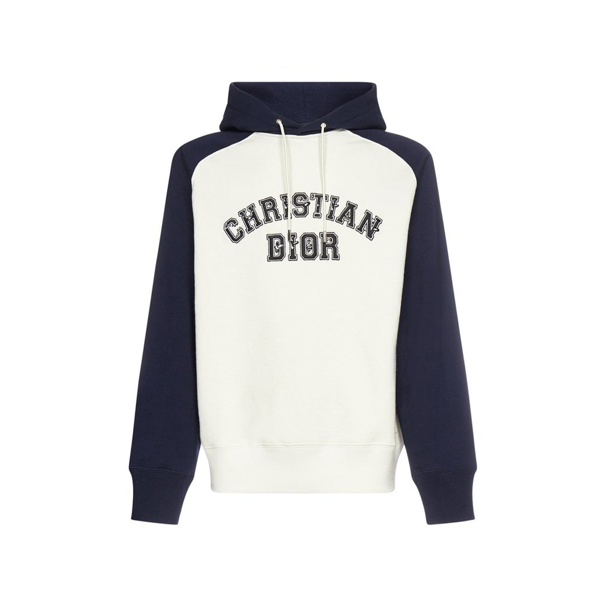 Dior x Kenny Scharf Varsity Logo Hoodie White/Navy