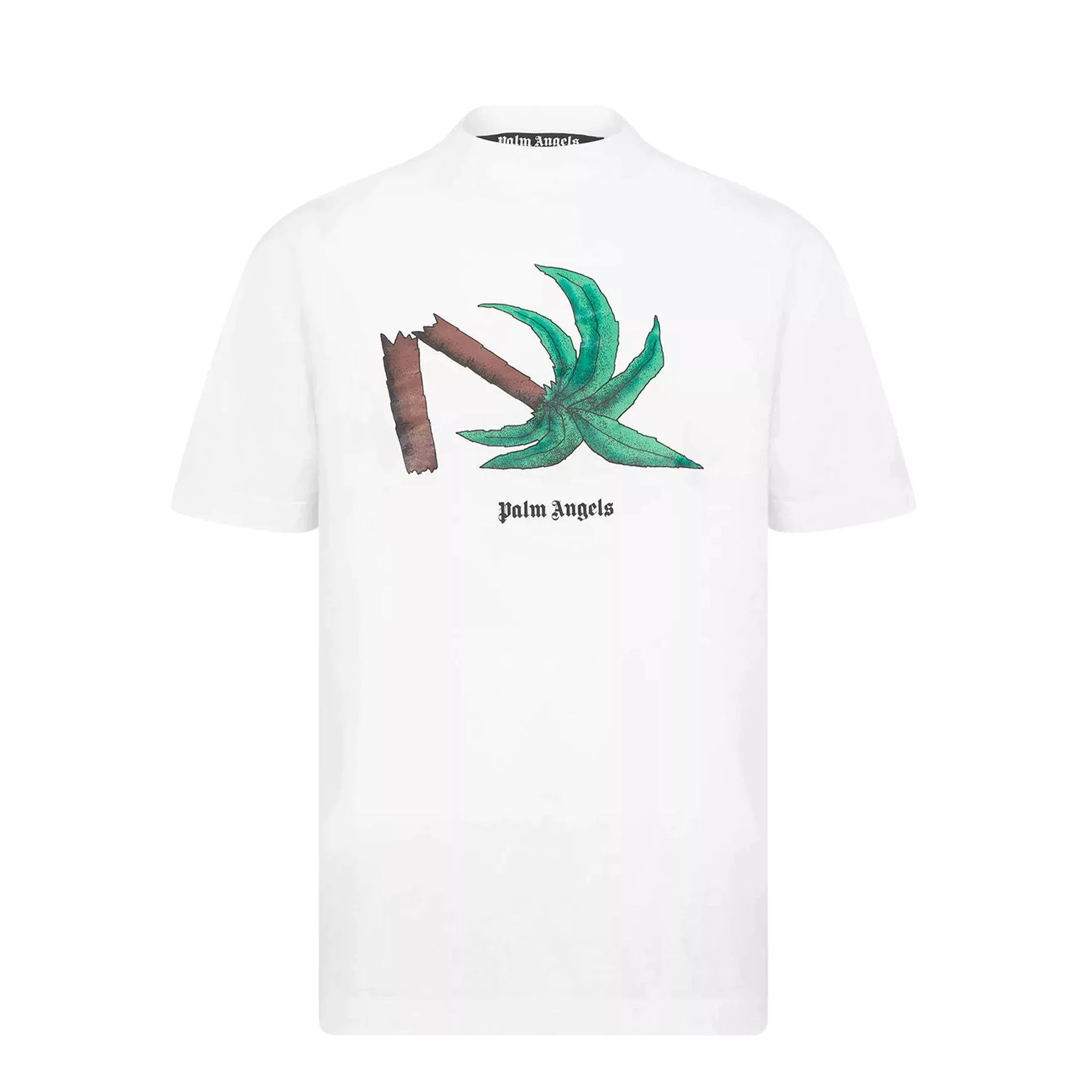 Palm Angels Broken Palm Tree White T-Shirt