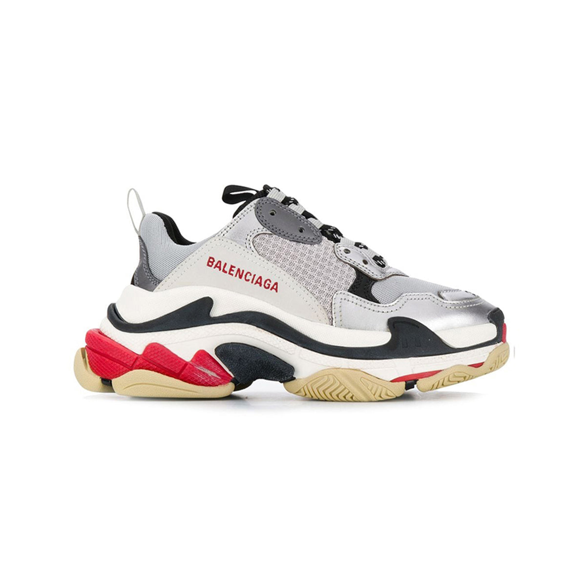 Balenciaga Triple S Sneaker Silver/Red/Black