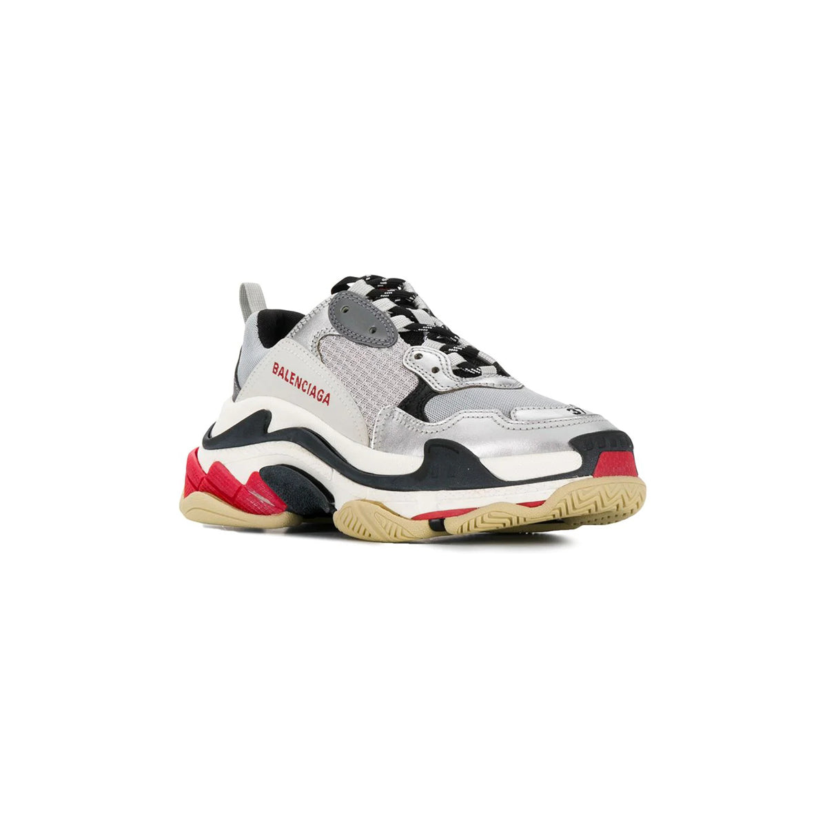 Balenciaga Triple S Sneaker Silver/Red/Black