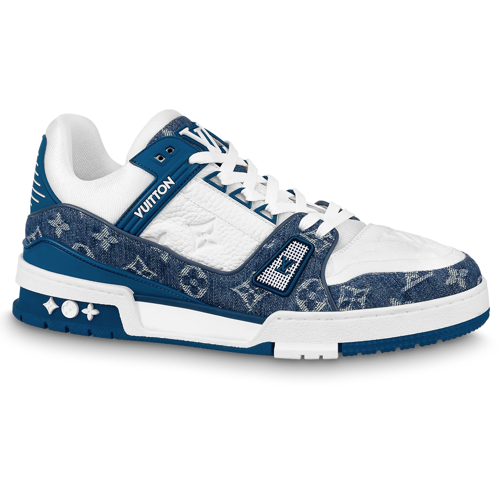 Louis Vuitton Denim Monogram Low Blue Sneakers