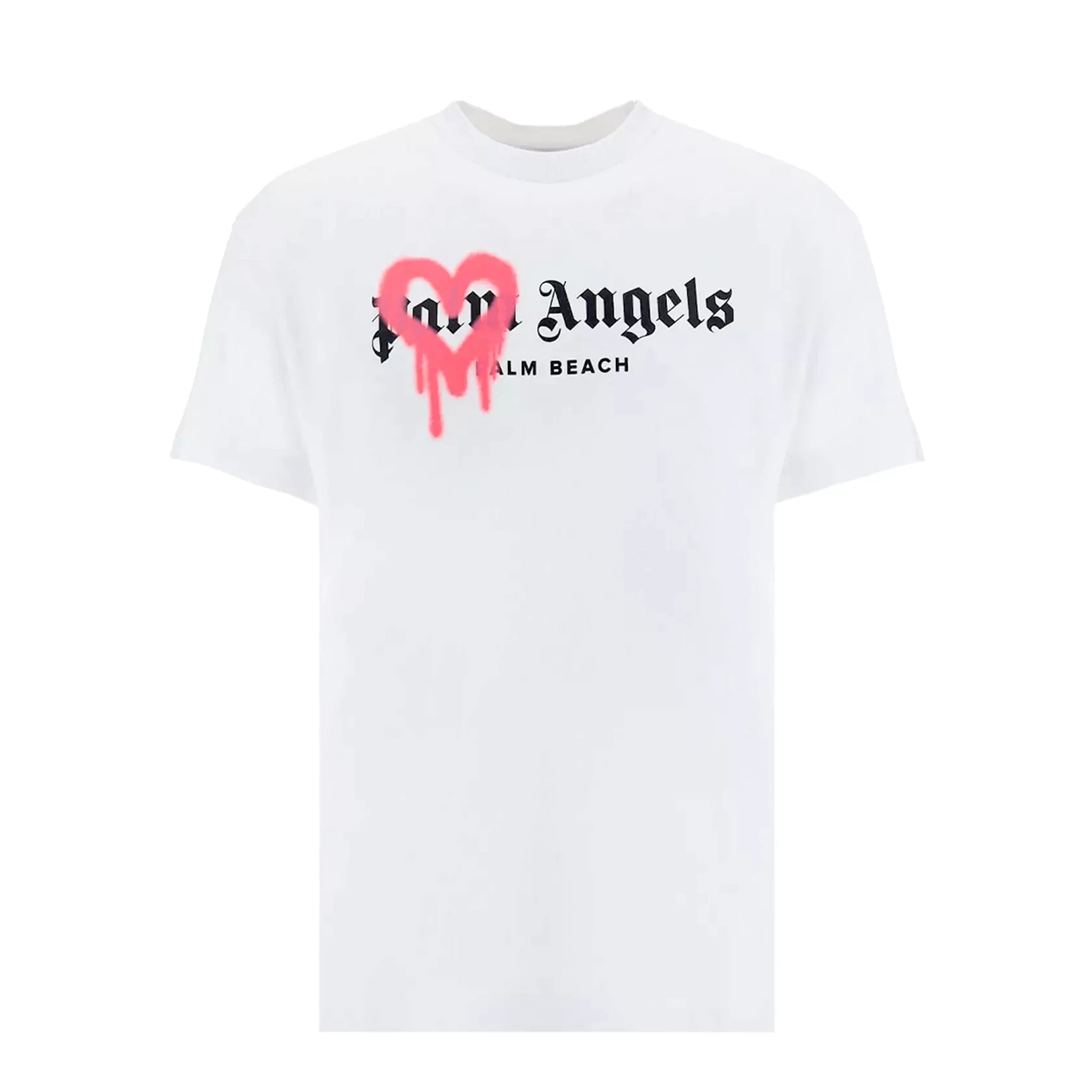 Palm Angels Palm Beach Spray Paint White T-Shirt