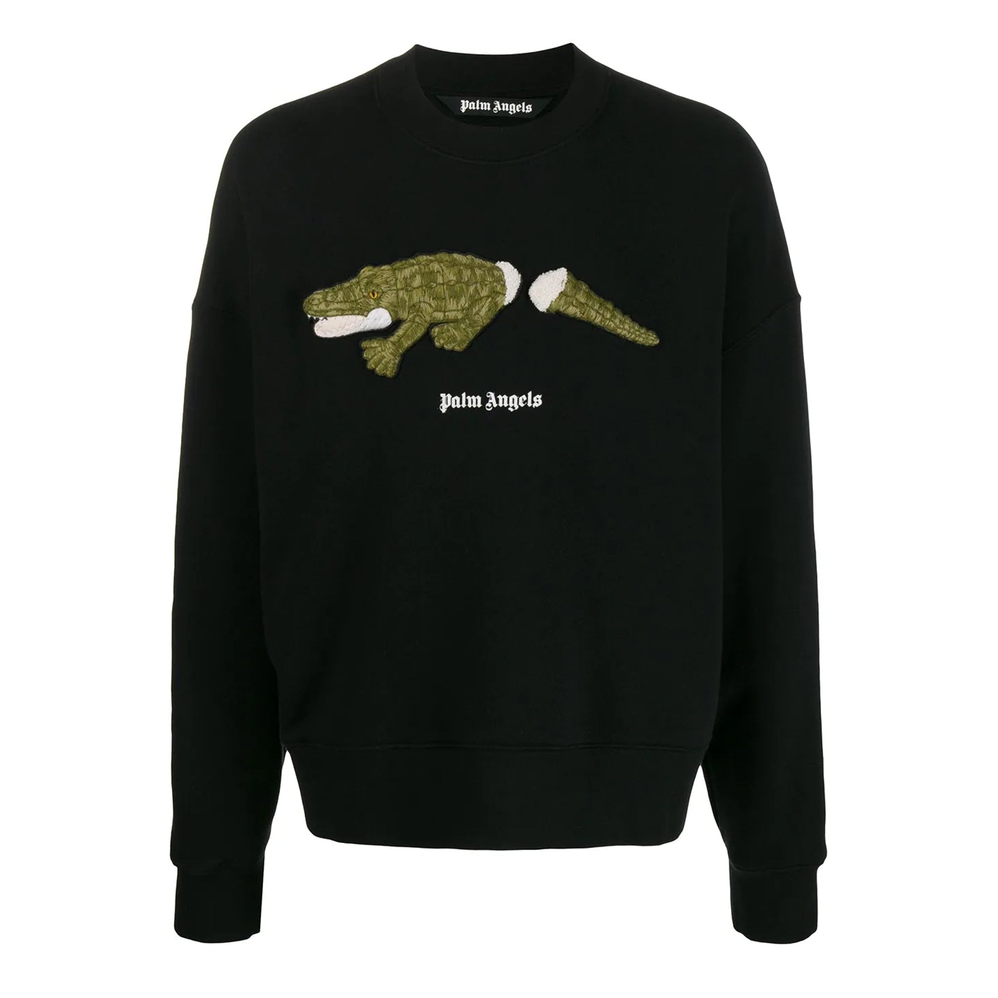 Palm Angels Embroidered Crocodile Sweatshirt