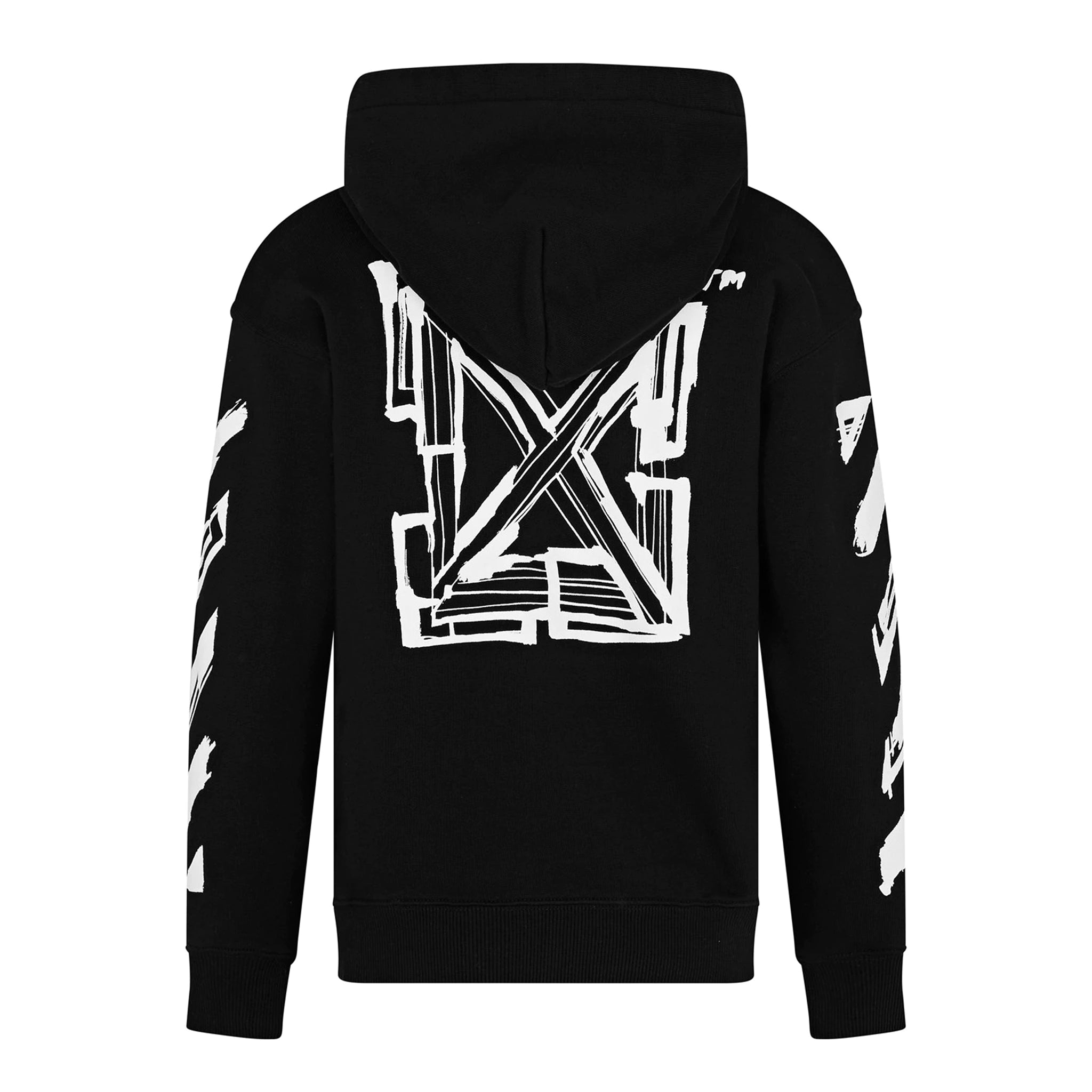 Off White Script Print Black Hoodie