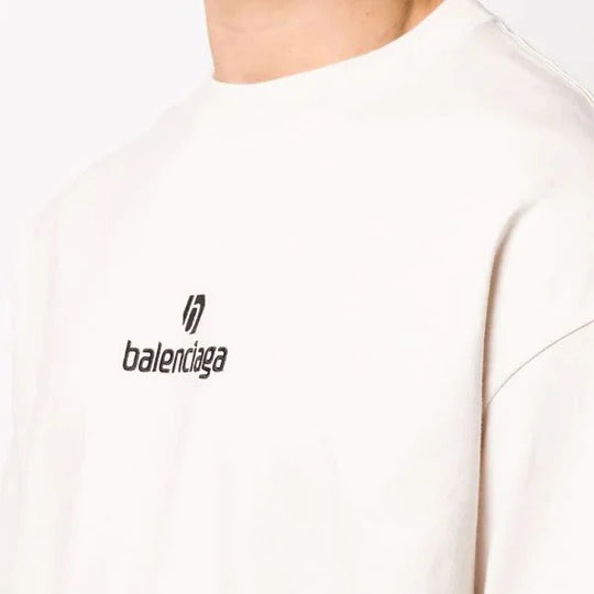 Balenciaga Sponsor Logo White T-Shirt